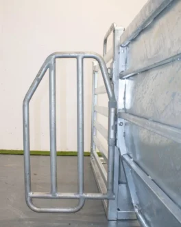 V Draft Fold Out Swing Gate