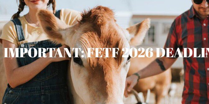 FETF 2026 grant approved cattle handling equipment - Grant Deadline