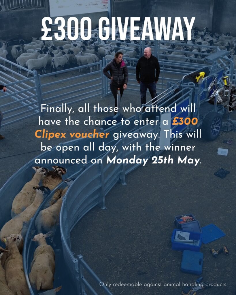 Clipex Livestock Handling Demo Day £300 Clipex Voucher Giveaway