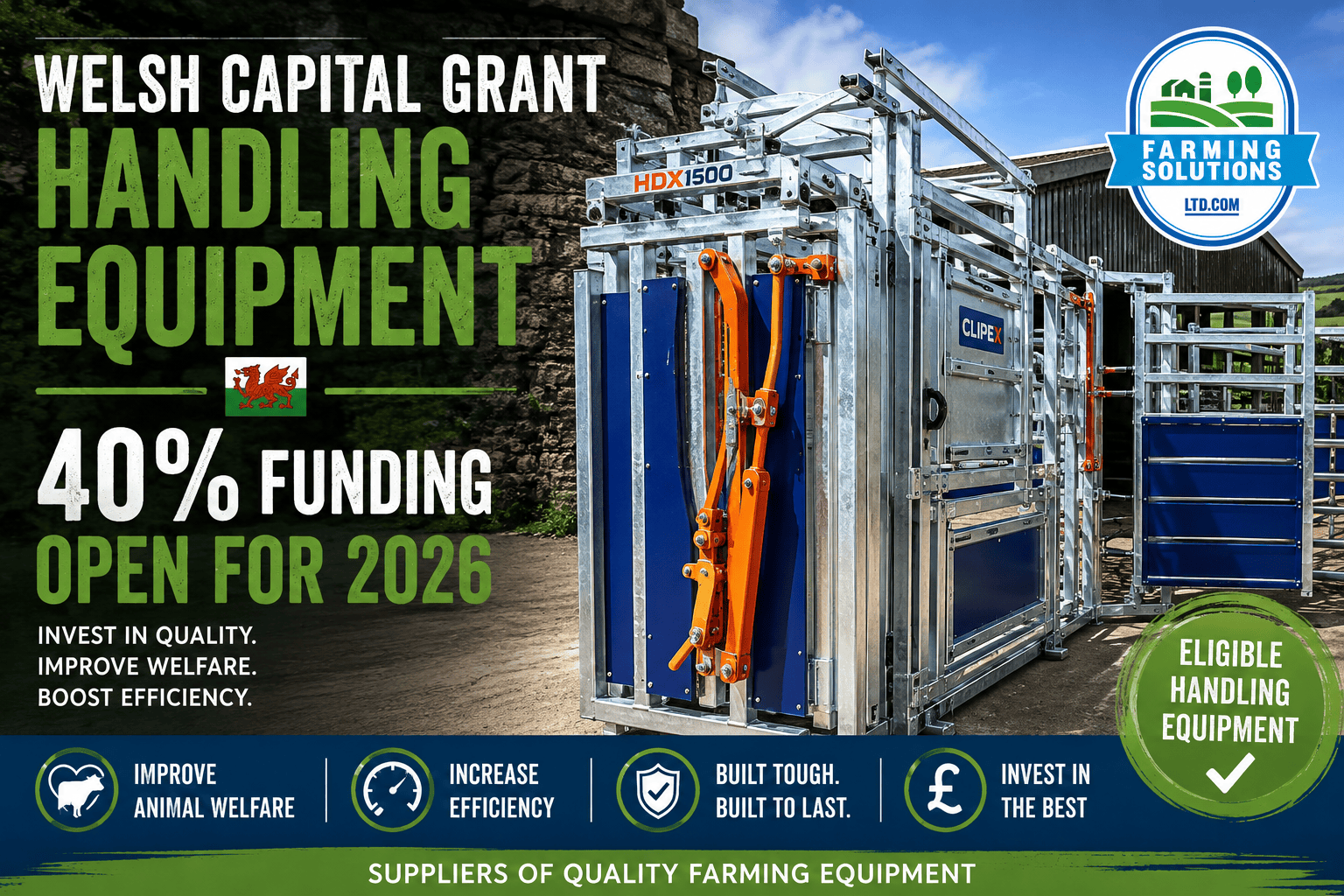 Welsh Capital Grant Handling Equipment