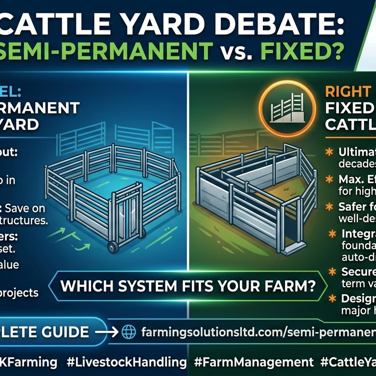 Semi-Permanent vs. Fixed Steel Cattle Yards