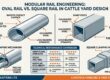 modular rail engineering oval vs square rail