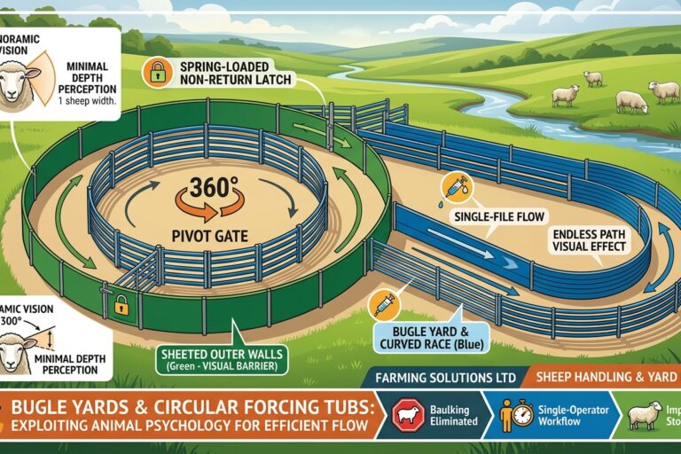 Bugle Yards & Circular Forcing Tub Design for Sheep Bugle Yards & Circular Forcing Tub Design for Sheep