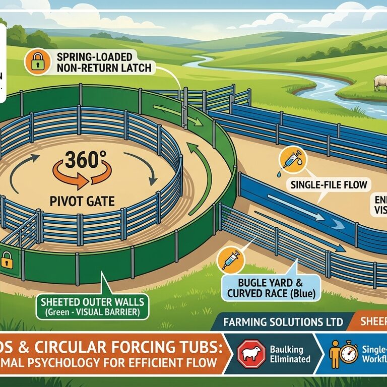 Bugle Yards & Circular Forcing Tub Design for Sheep