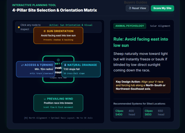 Site Selection Strategic Positioning Ground Preparation & Pad Layout for Semi-Permanent Sheep Yards